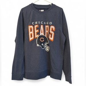 New Mens NFL Team Apparel Chicago Bears Helmet Graphic Sweatshirt Large $80 MSRP